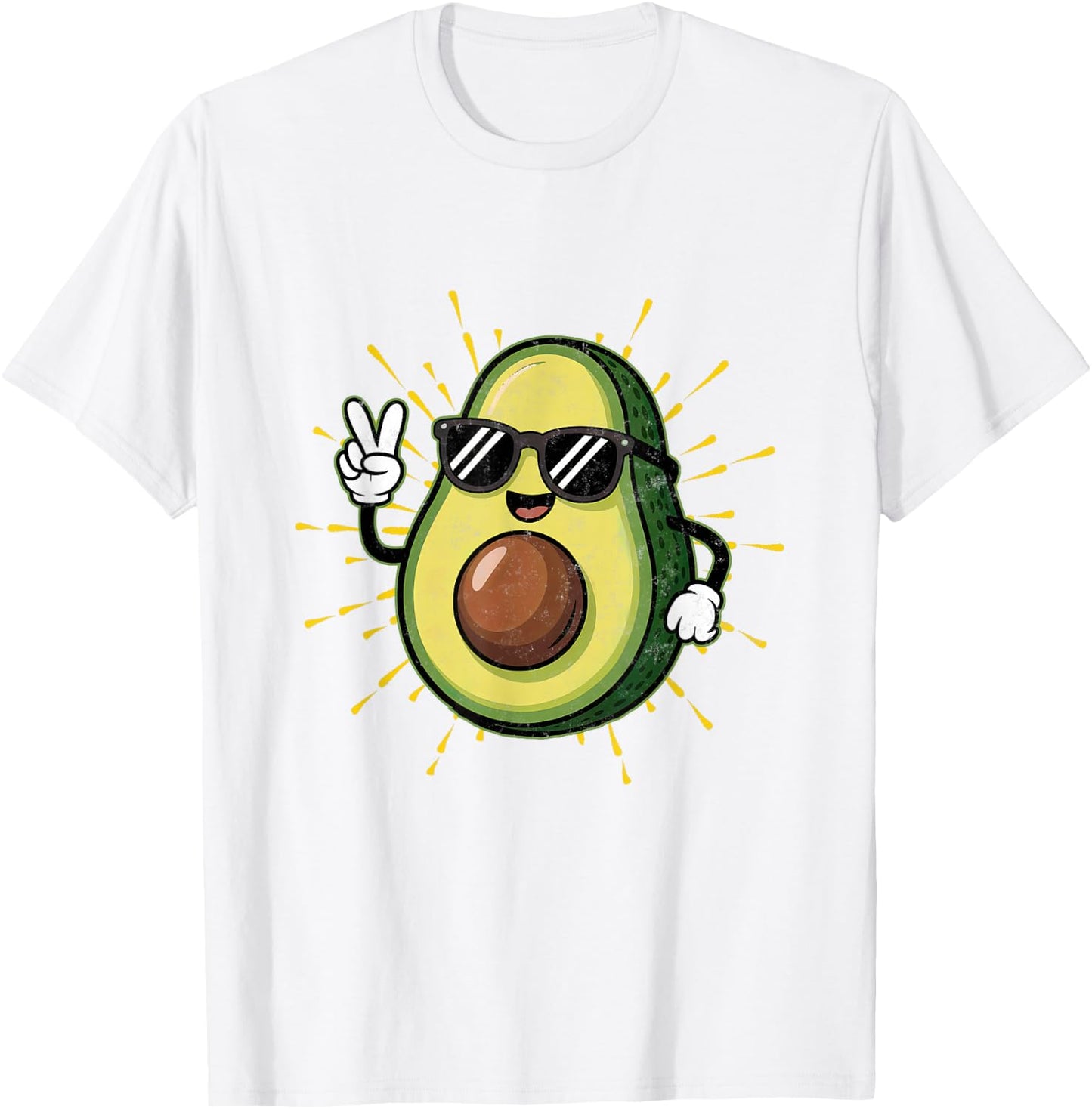 Avocado Lovers Loves Avocados Fruit Vegan Guacamole Guac T-Shirt - T-Shirt | White
