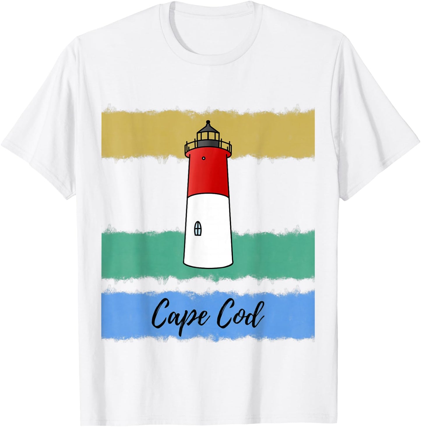 Cape Cod Lighthouse Nauset T-Shirt - T-Shirt | White