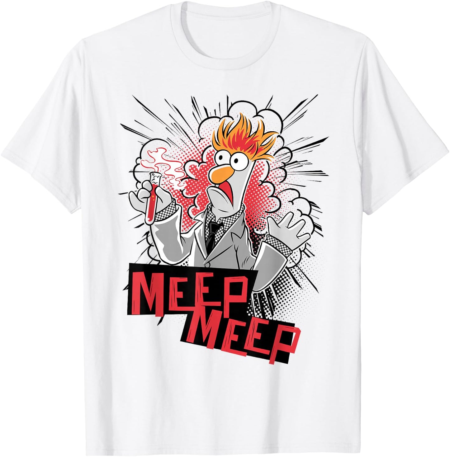 Disney The Muppets Beaker Meep Meep Small T-Shirt - T-Shirt | White
