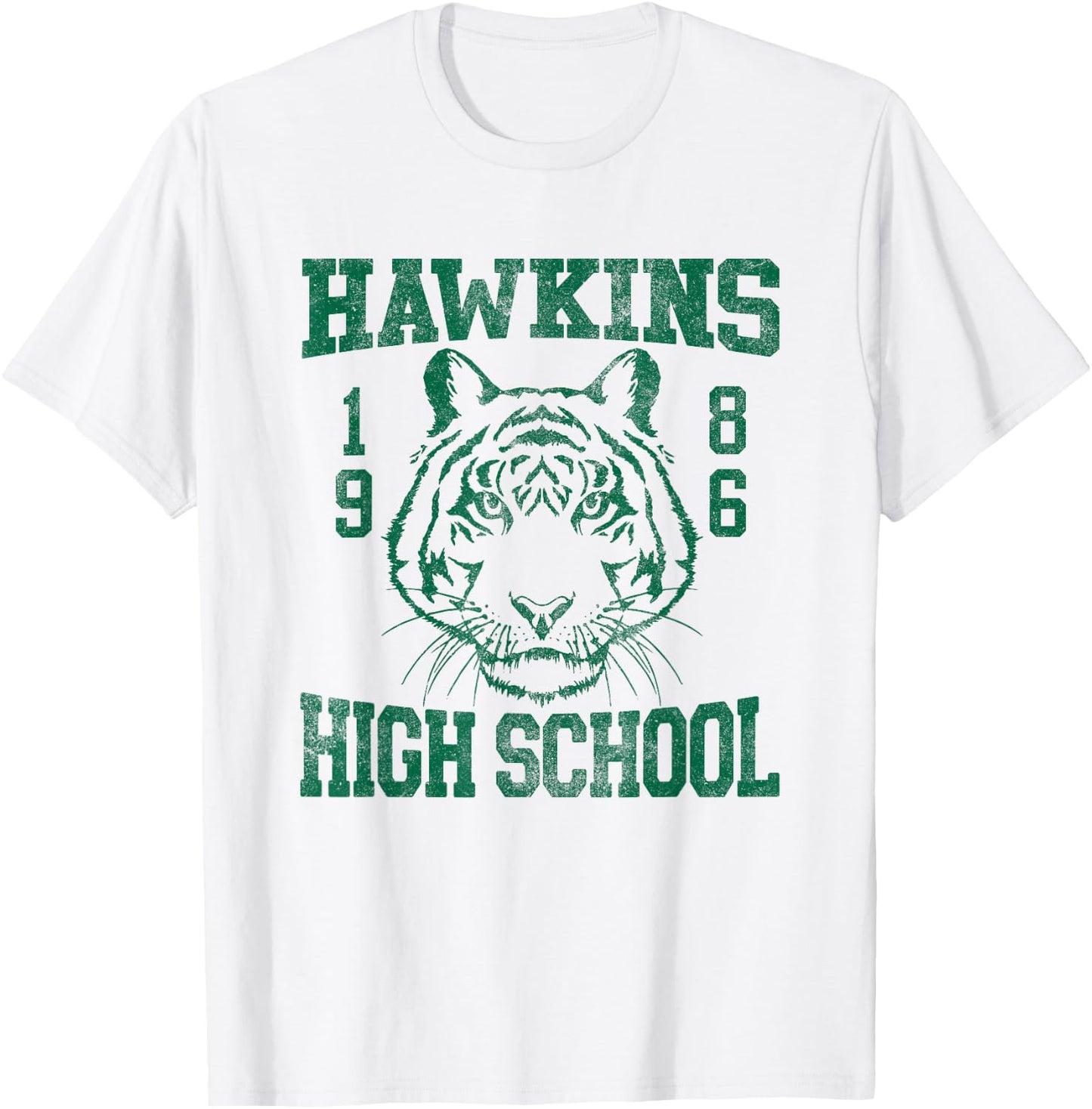 Stranger Things 1986 Hawkins High School T-Shirt - T-Shirt | White