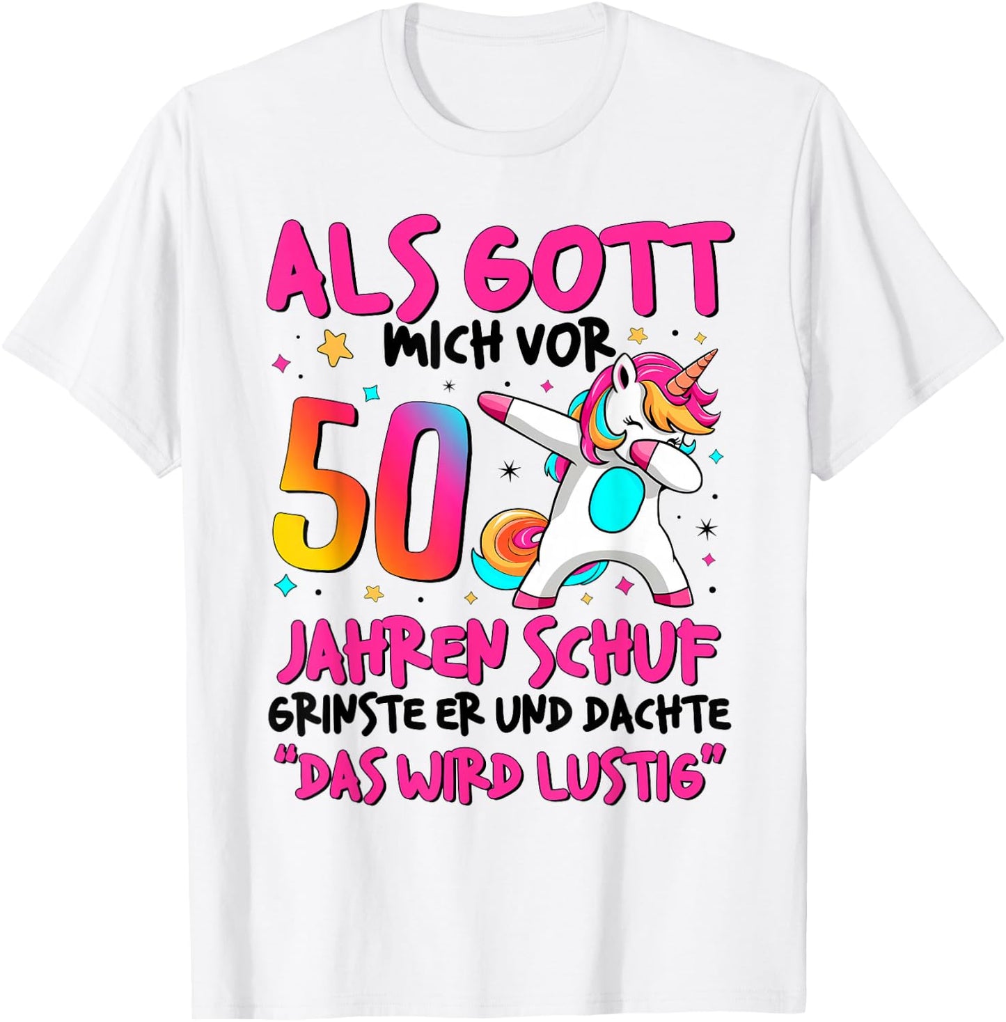 Women's 50th Birthday 50 Years Woman 50 It Will Be Funny, gray T-Shirt - T-Shirt | White