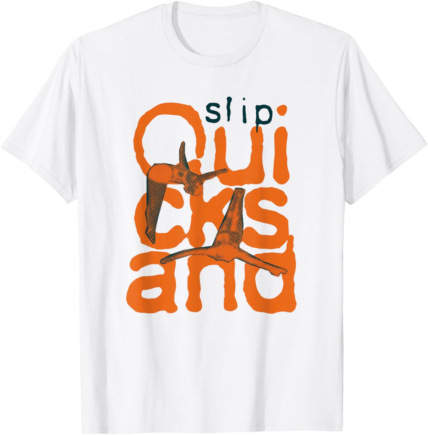Quicksand Damen -Jugendliche Weiß Slip S Klassisch Einfarbig Crew-Ausschnitt Kurze Ärmel Small T-Shirt - T-Shirt | White