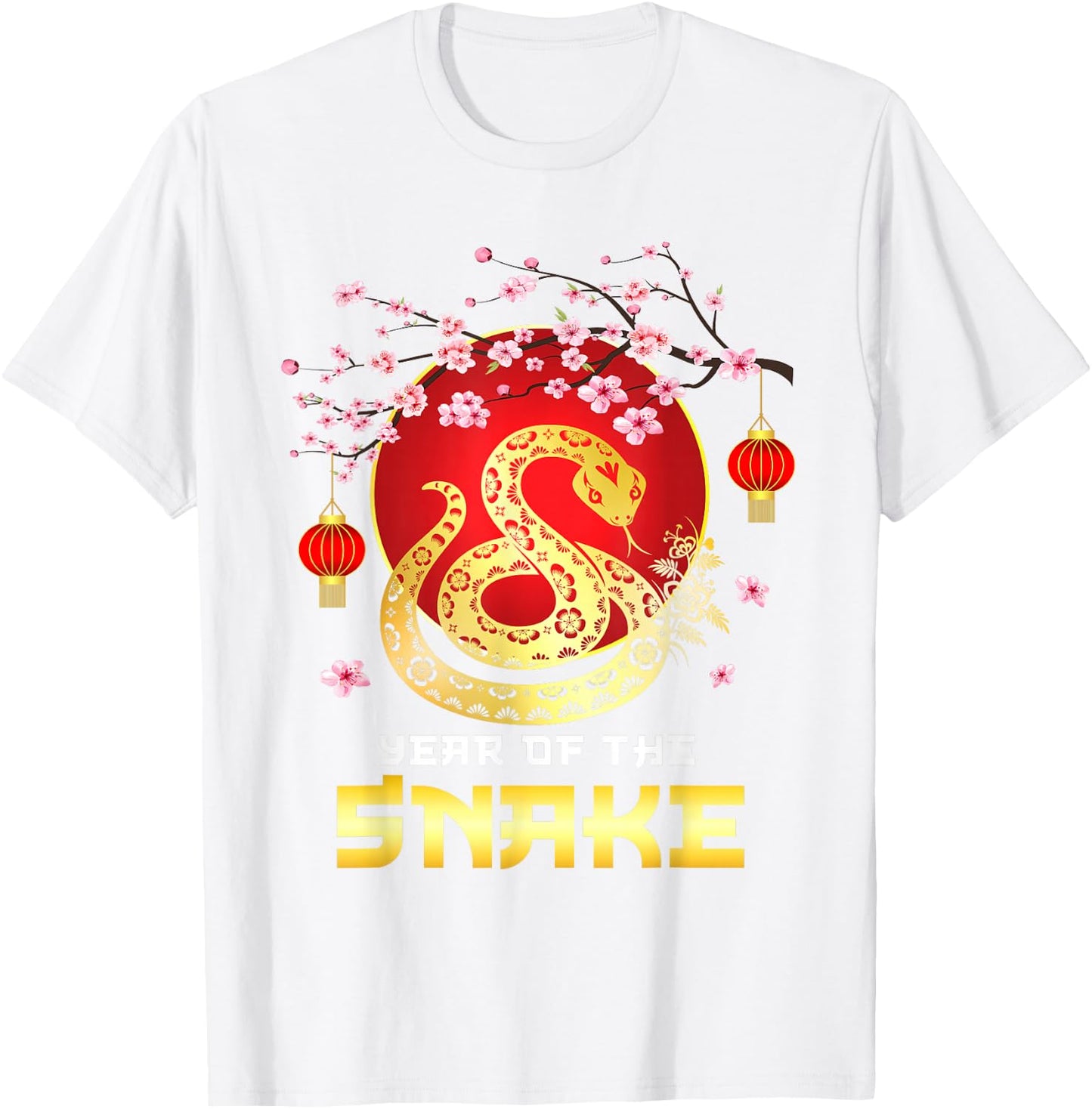 Amazing Year of The Snake 2025 Chinese New Year Zodiac Snake T-Shirt - T-Shirt | White