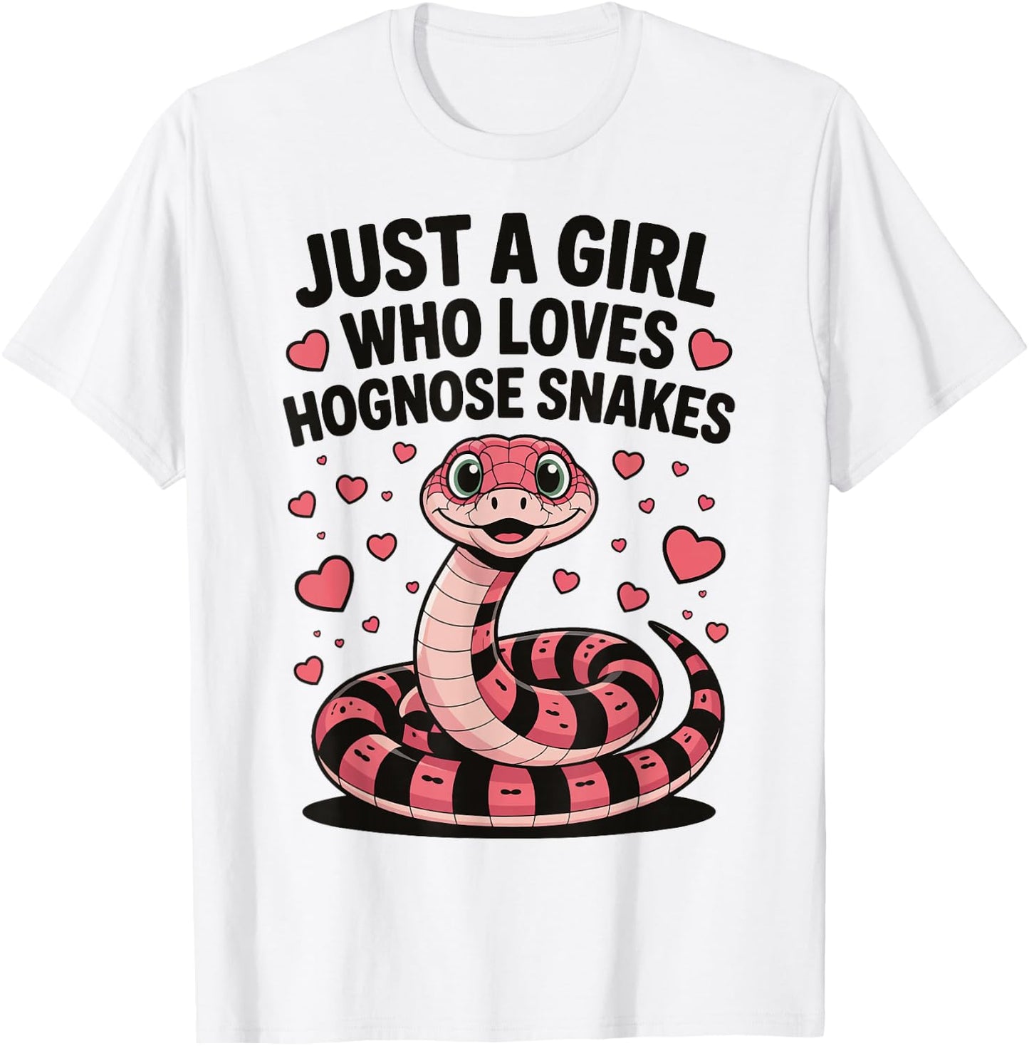 Just A Girl Who Loves Hognose Snakes T-Shirt - T-Shirt | White