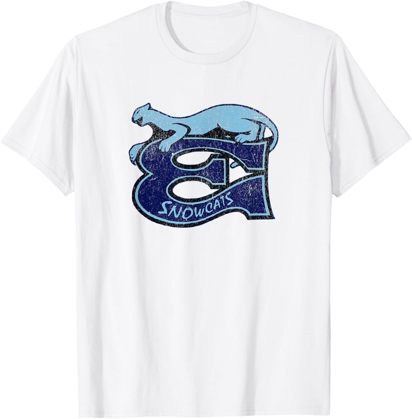 Retro Hockey Eugene Snowcats Équipe de hockey des années 90 T-Shirt - T-Shirt | White
