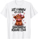 Just a MAMAW loves her GRANDBABIES & HIGHLAND COWS Graphic T-Shirt - T-Shirt | White
