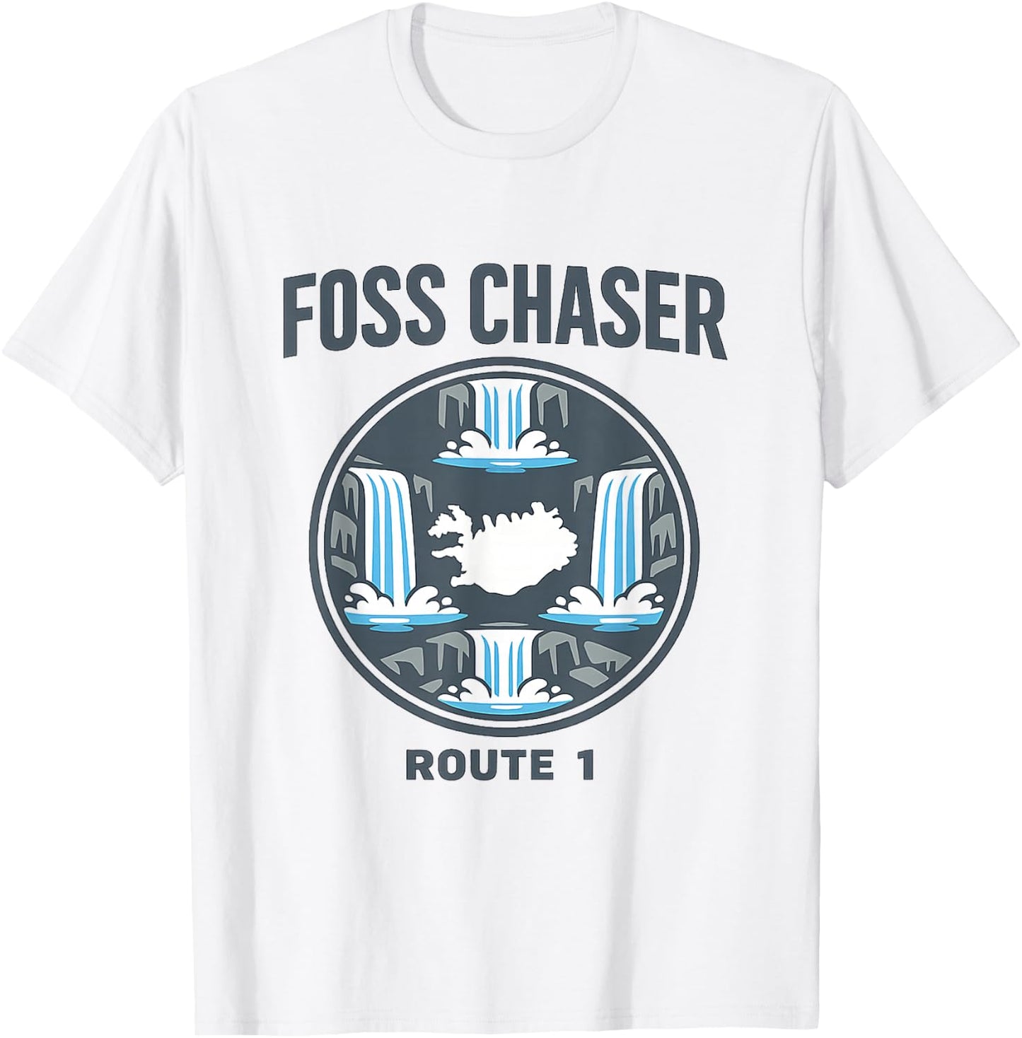 FOSS Chaser Route 1 Iceland Ring Road T-Shirt - T-Shirt | White