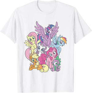 My Little Pony Spike and The Squad T-Shirt - T-Shirt | White