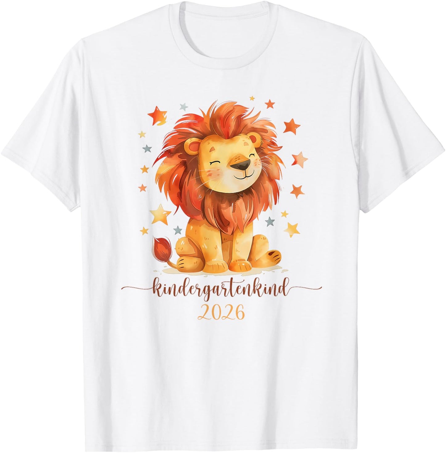 Löwe Kindergartenkind 2026 Kindergartenstart T-Shirt - T-Shirt | White