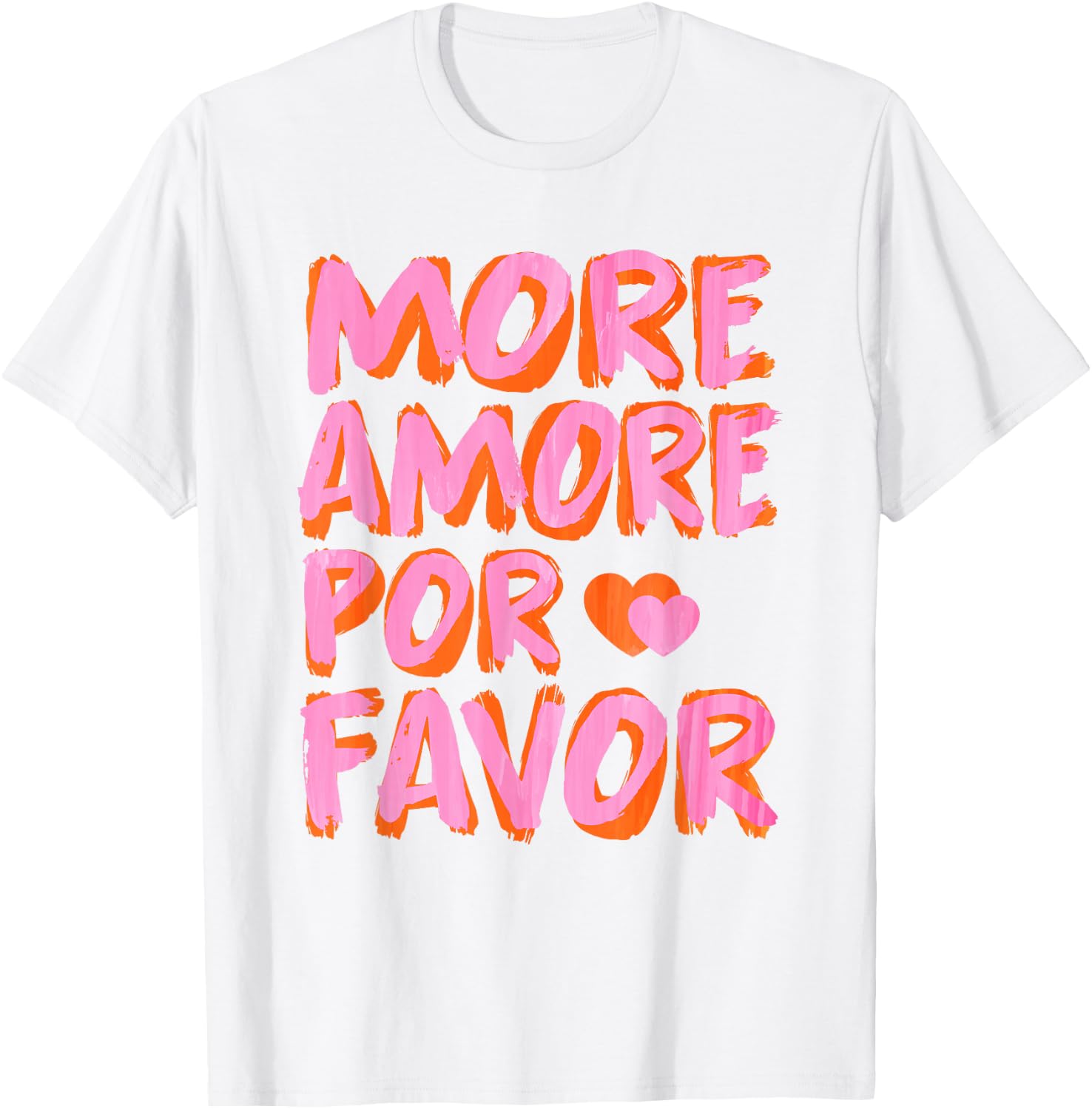 More Amore Por Favor X Mehr Liebe - Selbstliebe Selflove , White T-Shirt - T-Shirt | White
