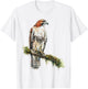 Watercolour Red Tailed Hawk Falconry Birding T-Shirt - T-Shirt | White