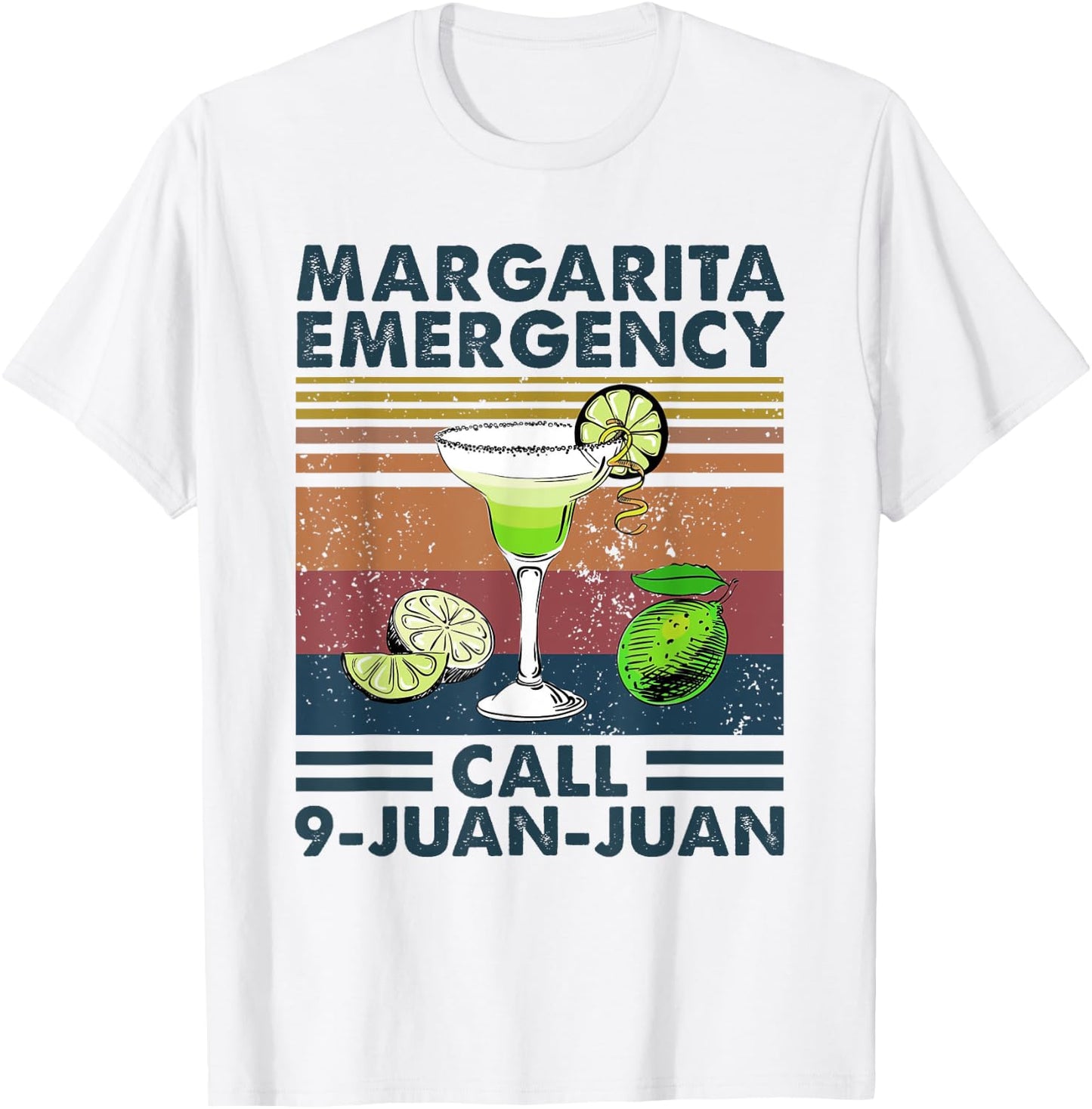 Margarita Emergency Calls 9 Juan Juan T-Shirt - T-Shirt | White