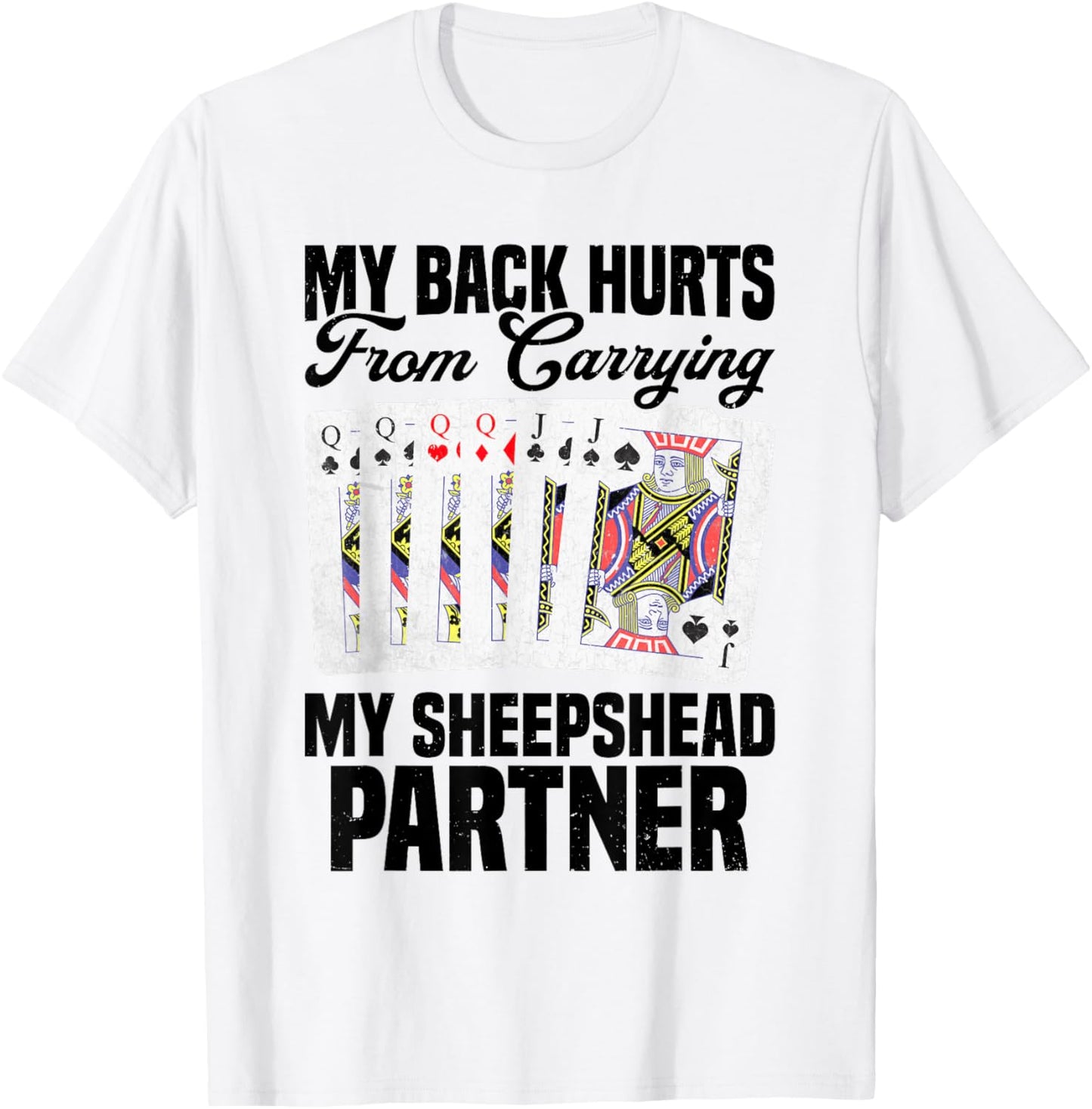 Sheepshead Game Sheepshead Lover Card Game Sheepshead T-Shirt - T-Shirt | White
