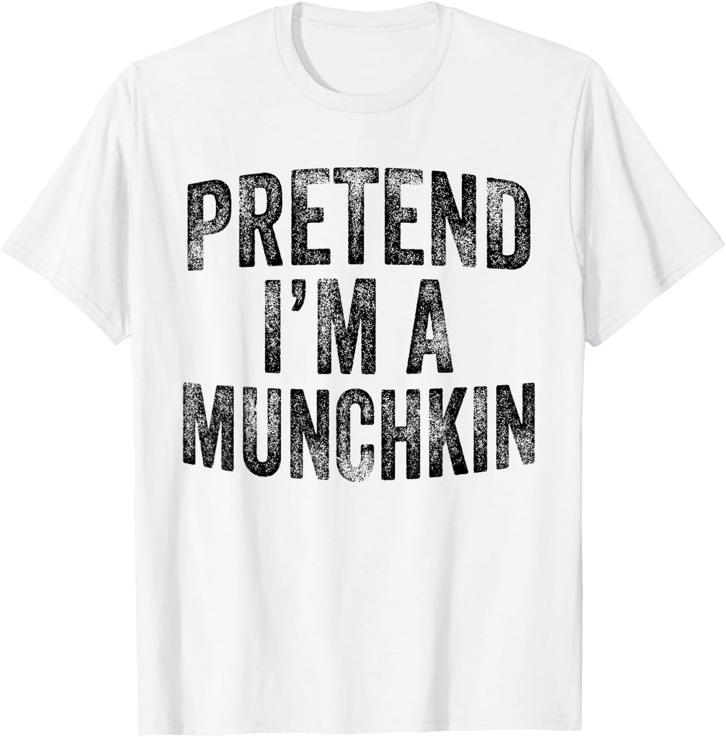 Pretend I'm A Munchkin Family Lazy Halloween Party Costume T-Shirt - T-Shirt | White