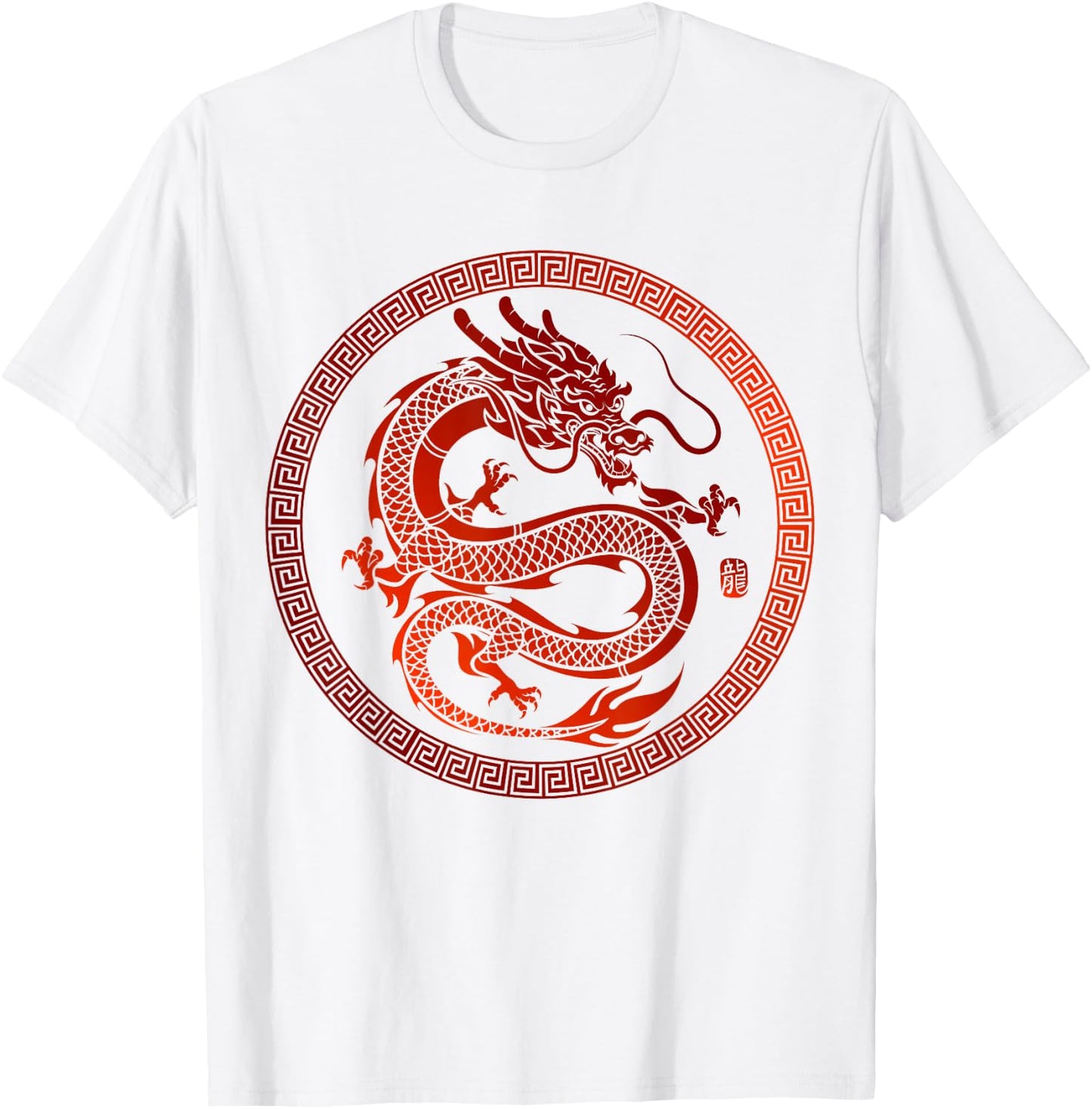 Chinesischer Drache T-Shirt - T-Shirt | White