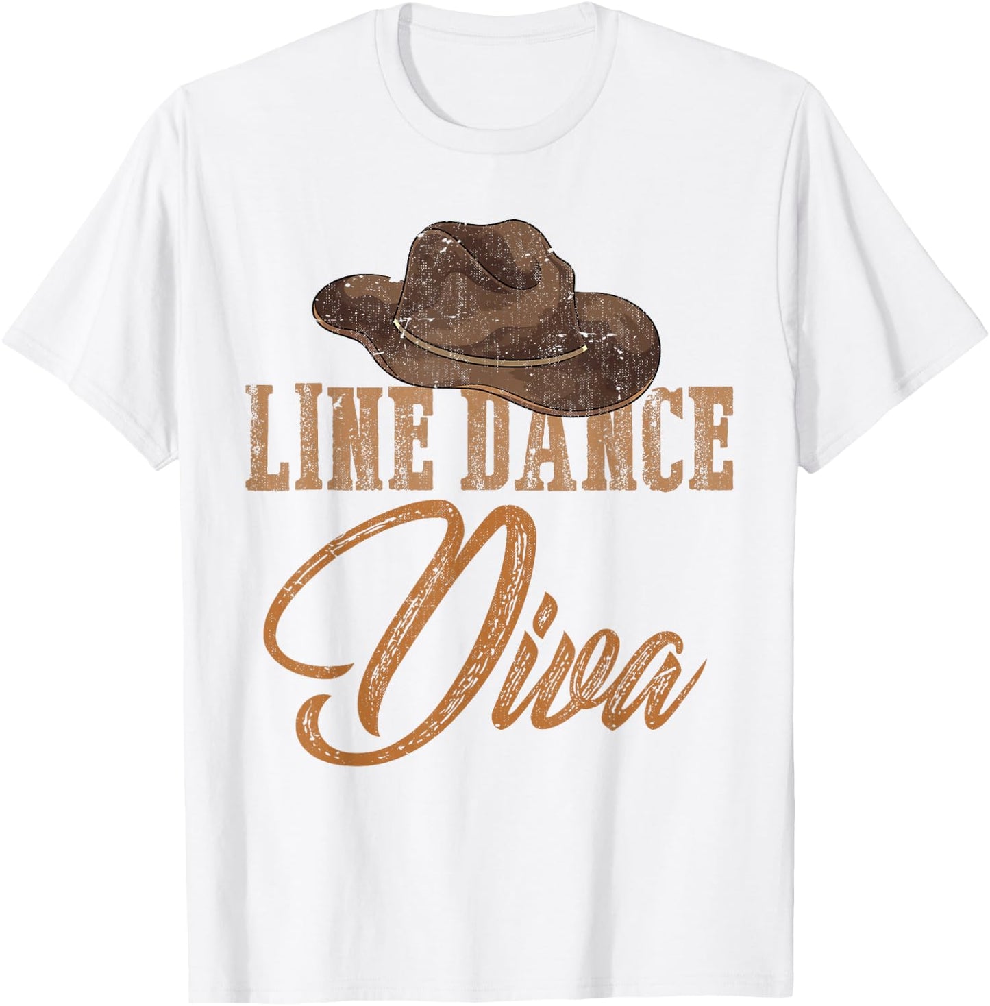 Country Western Line Dance Gifts Line Dance Diva Women Girls Line Dance T-Shirt - T-Shirt | White