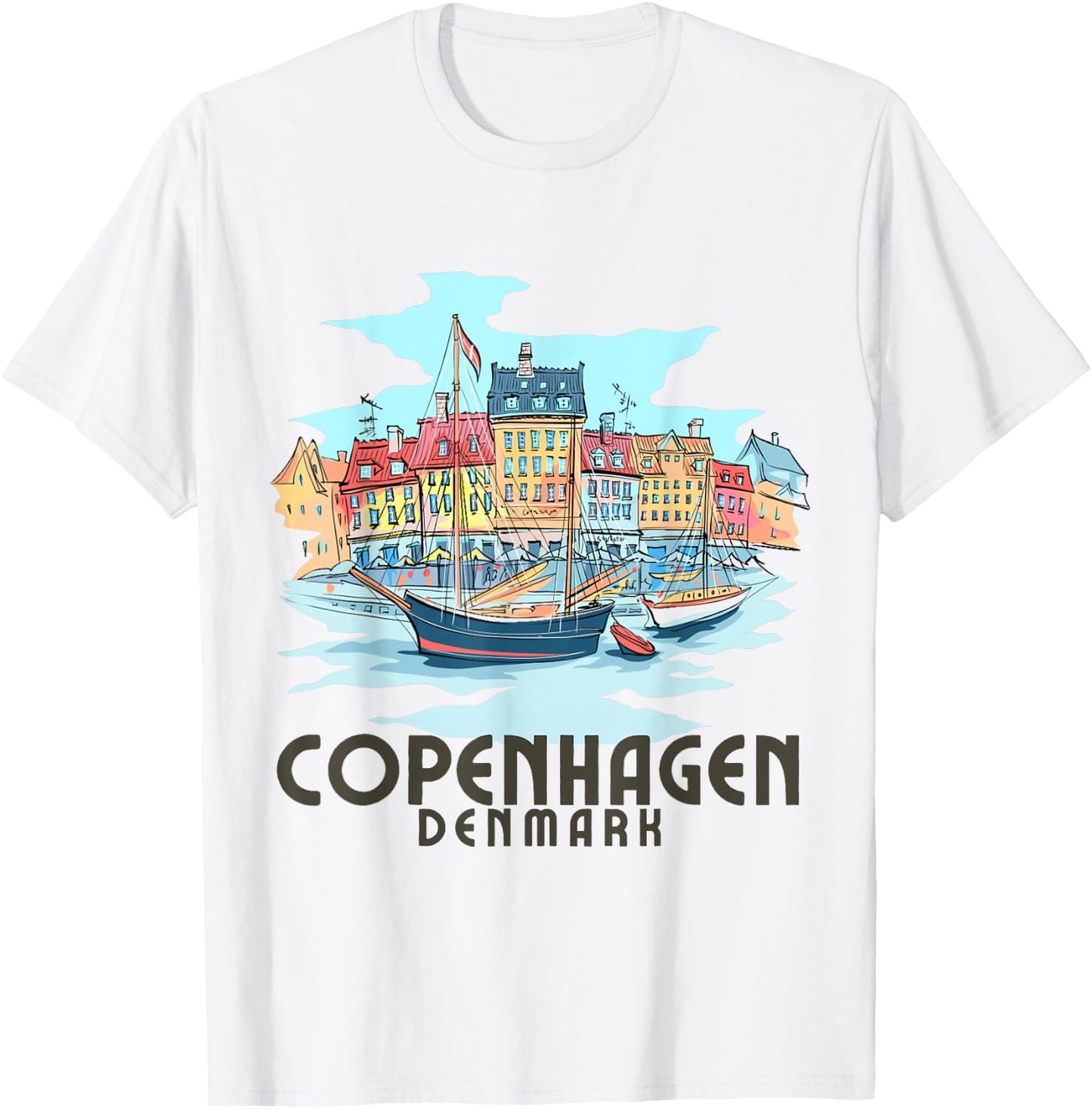 Copenhagen Denmark / Copenhagen T-Shirt - T-Shirt | White