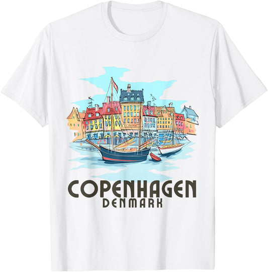 Copenhagen Denmark / Copenhagen T-Shirt - T-Shirt | White