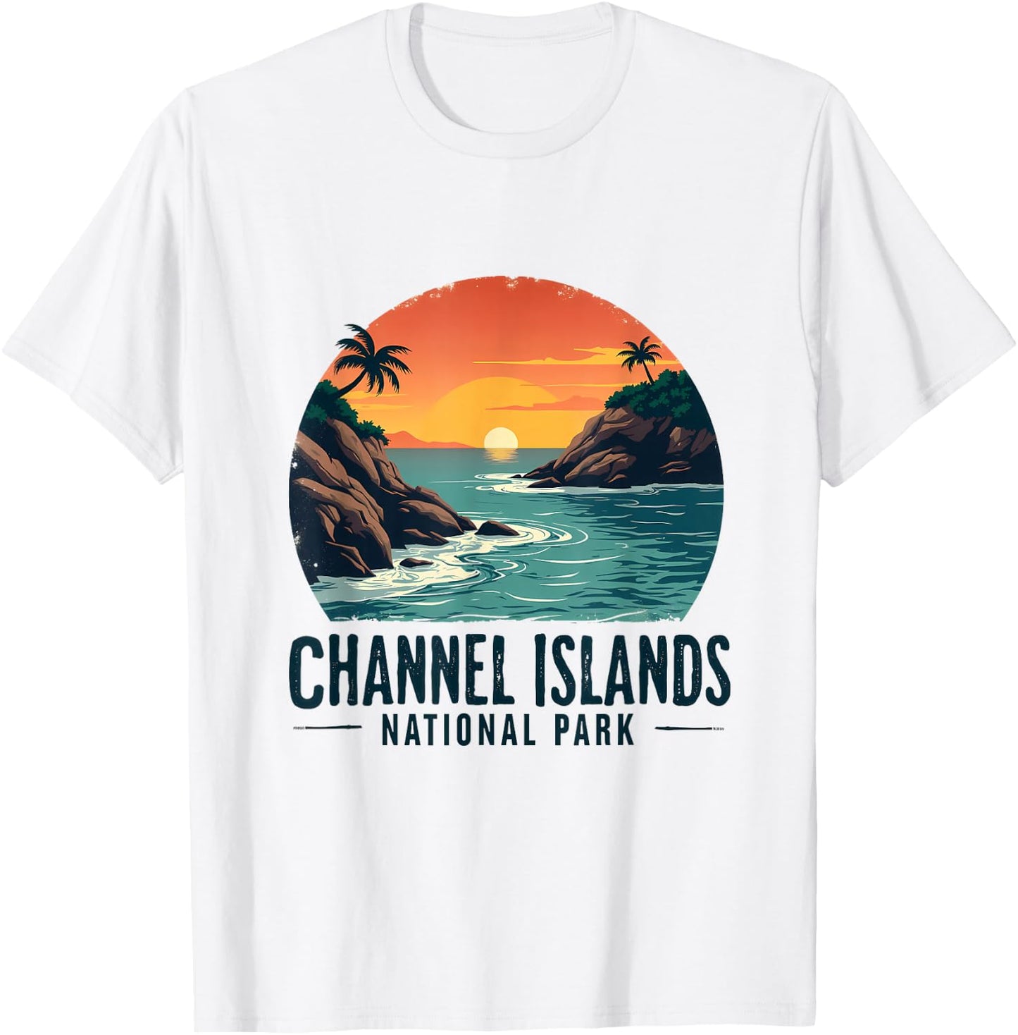 Channel Islands National Park Sunset Coastal View T-Shirt - T-Shirt | White