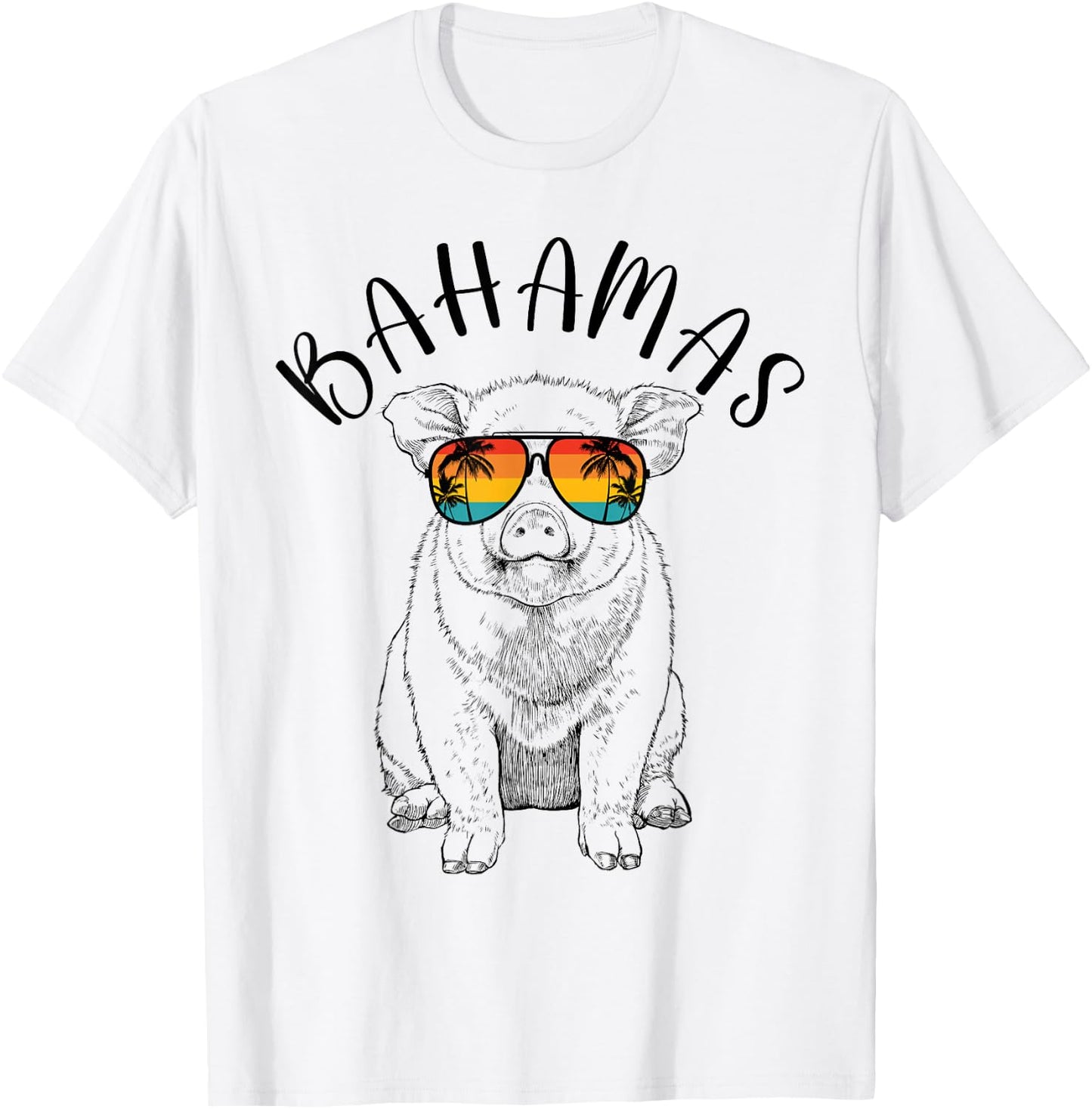 Bahamas Pig Bahamas Souvenir Family Vacation Trip T-Shirt - T-Shirt | White