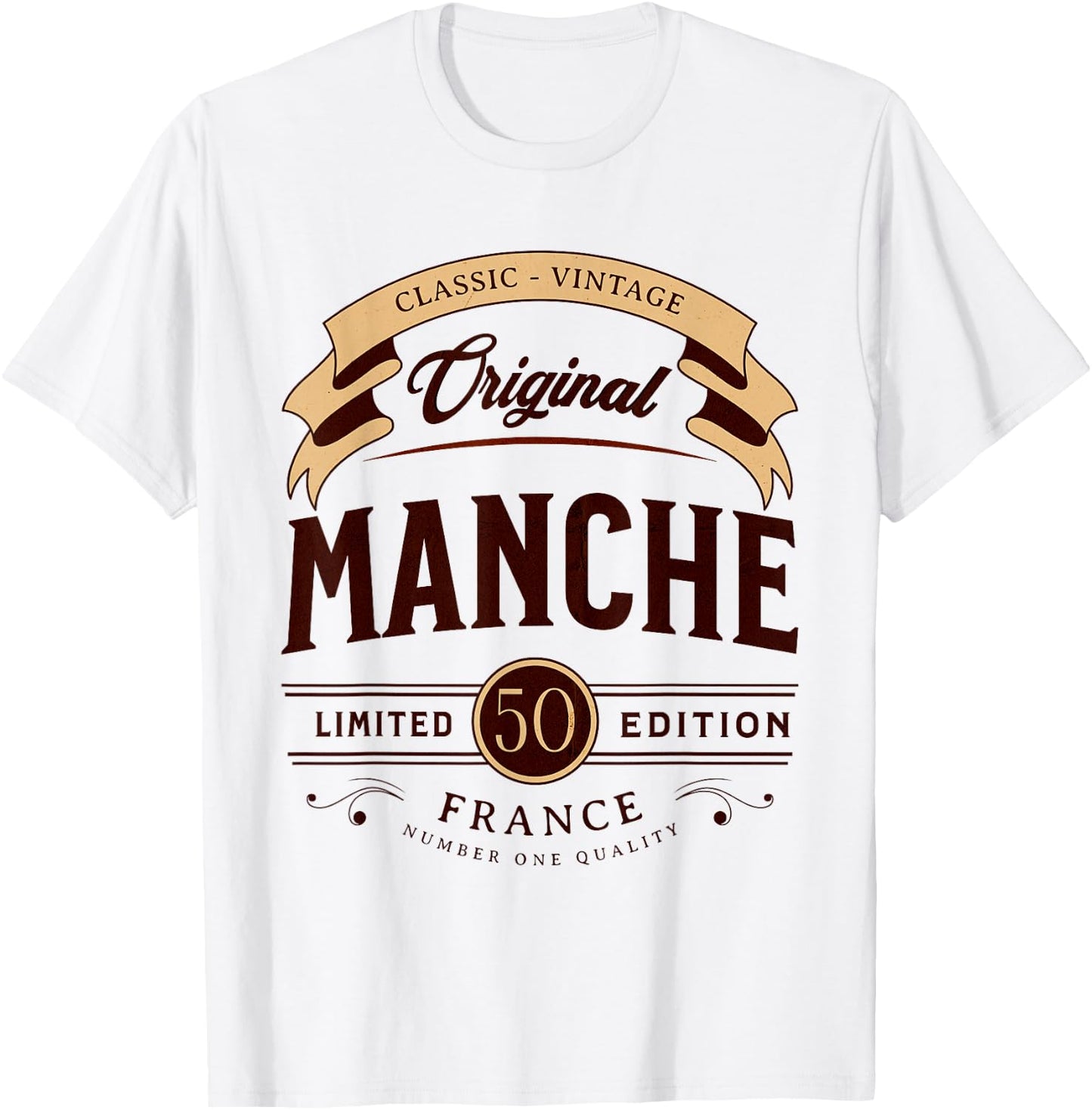 I Love France Sleeve Vintage French Department , Black, S T-Shirt - T-Shirt | White