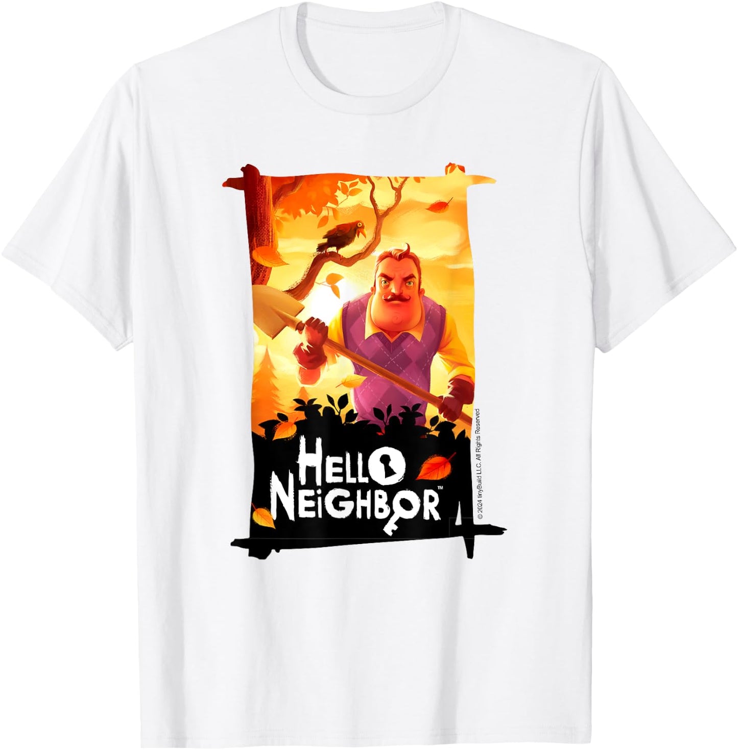 Hello Neighbor - Game Related Designs, Blue, S T-Shirt - T-Shirt | White
