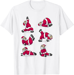 Santa Claus Practicing Yoga T-Shirt - T-Shirt | White