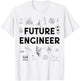Future Engineer Funny Men Women Engineering Student Gifts T-Shirt - T-Shirt | White