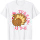 Turkin' 9 to 5 Funny Work Turkey Thanksgiving T-Shirt - T-Shirt | White