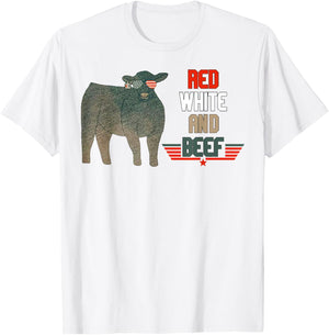 Red White And Beef T-Shirt - T-Shirt | White