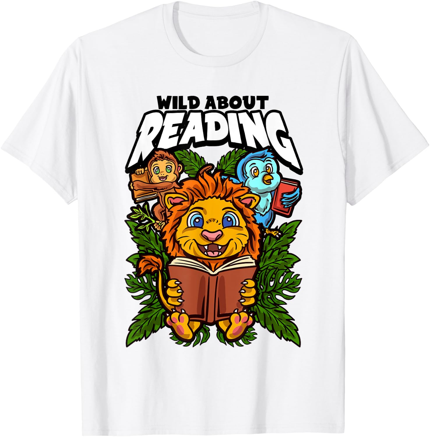 Wild about reading books, Reading is a ticket to adventure T-Shirt - T-Shirt | White