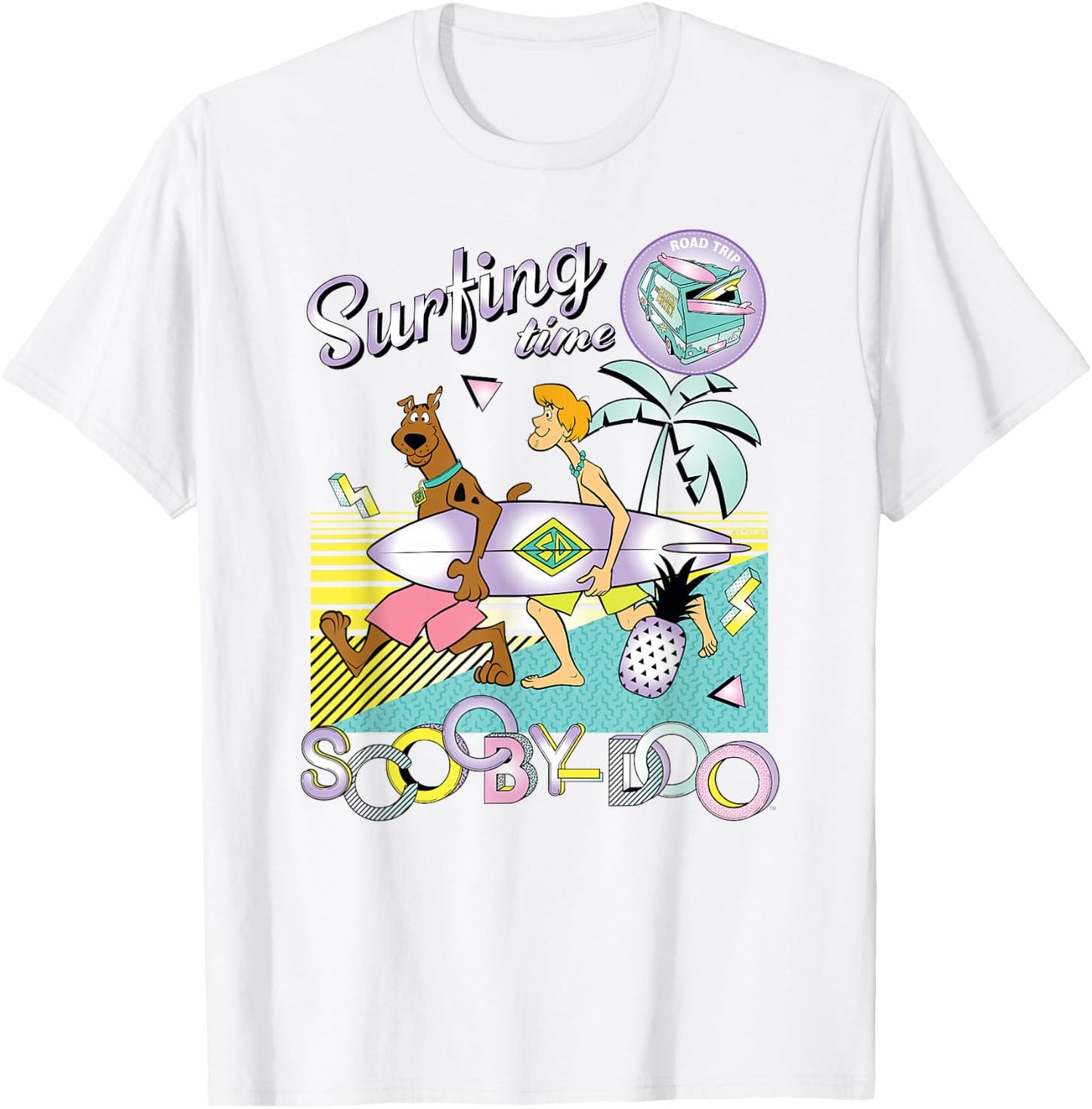 Scooby-Doo and Shaggy Surfing Time T-Shirt - T-Shirt | White