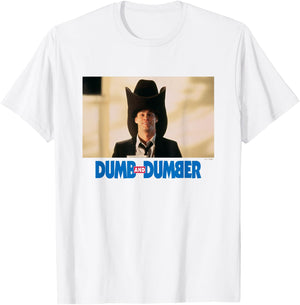 Dumb and Dumber Lloyd Christmas Wearing Big Hat Scene T-Shirt - T-Shirt | White
