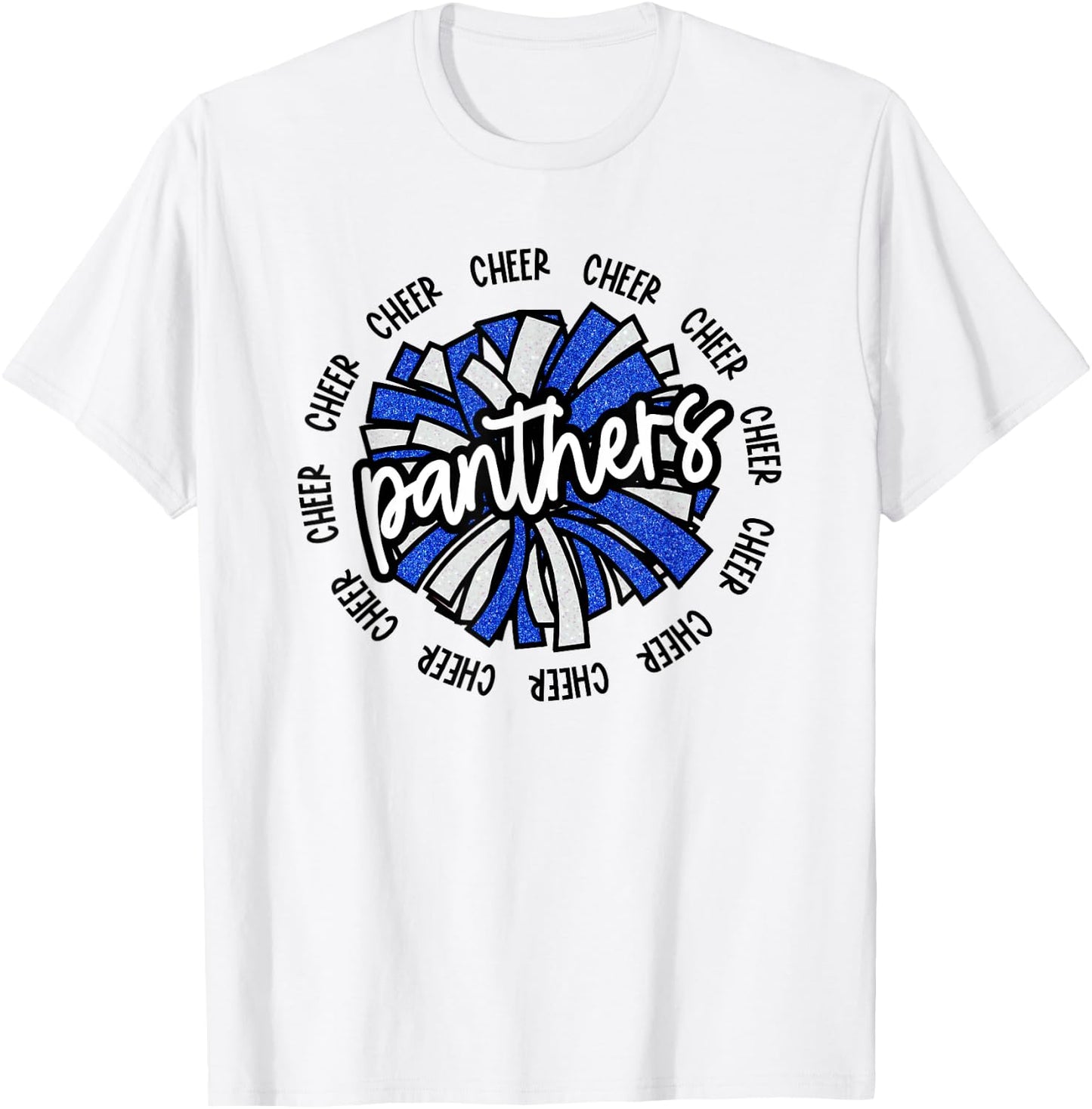 School Spirit Panthers Cheer Panther Pride Fan Team Items T-Shirt - T-Shirt | White