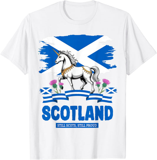 Scottish Unicorn Outfit Idea For Toddlers & Kids Scotland T-Shirt - T-Shirt | White