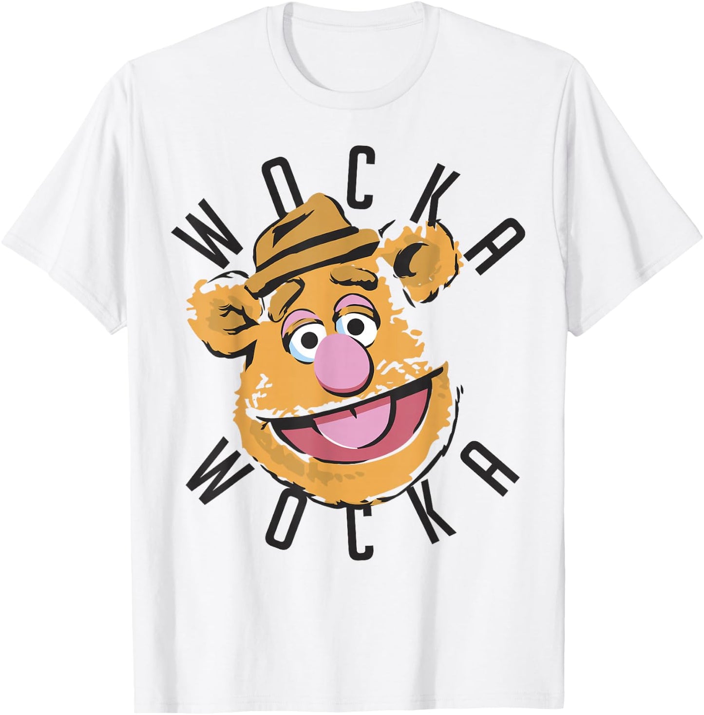 Disney The Muppets Fozzie Bear Wocka Wocka Big Face T-Shirt - T-Shirt | White