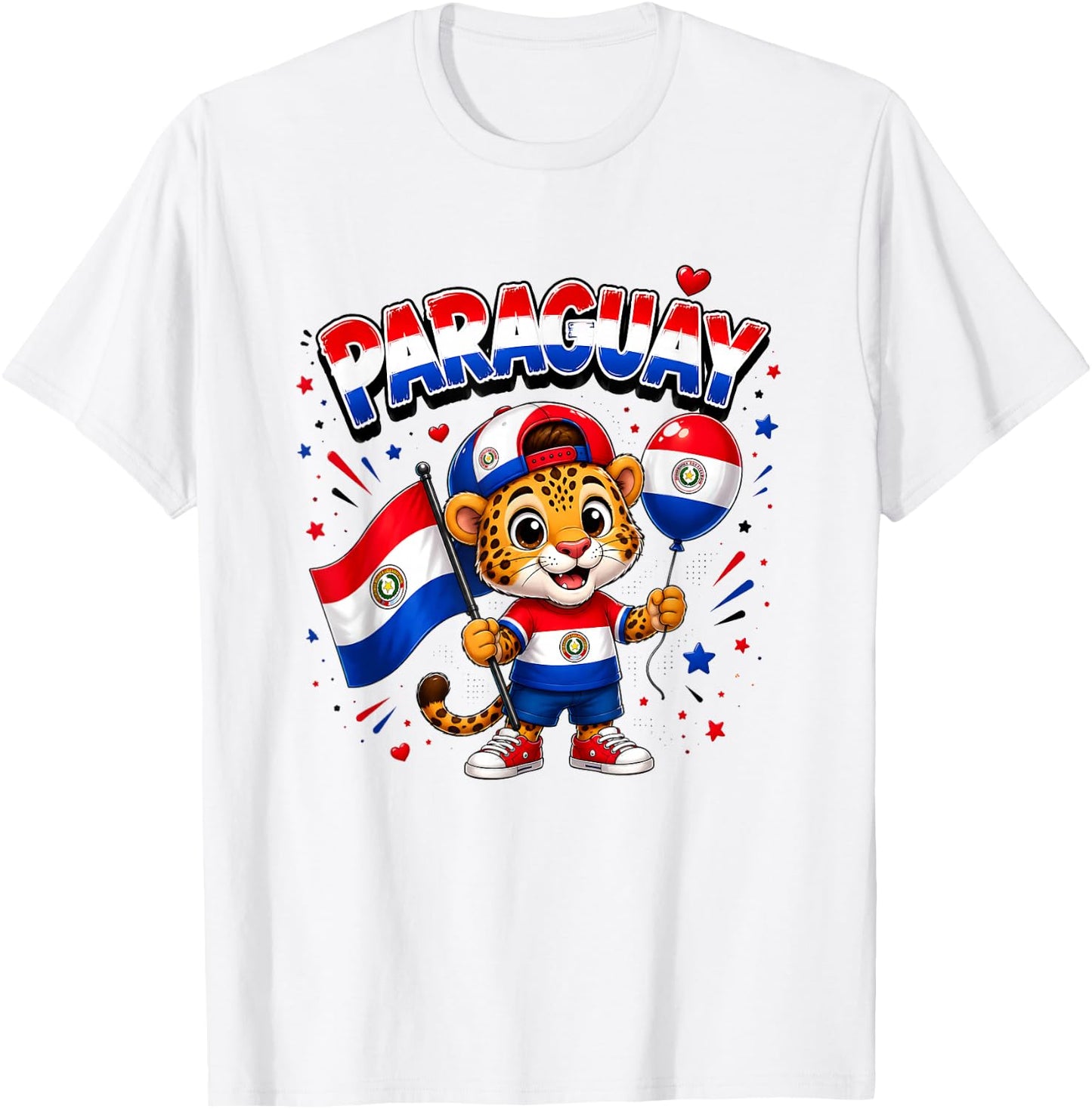 Paraguay Flag Shirt, Paraguay map, Paraguay for Kids Girls T-Shirt - T-Shirt | White