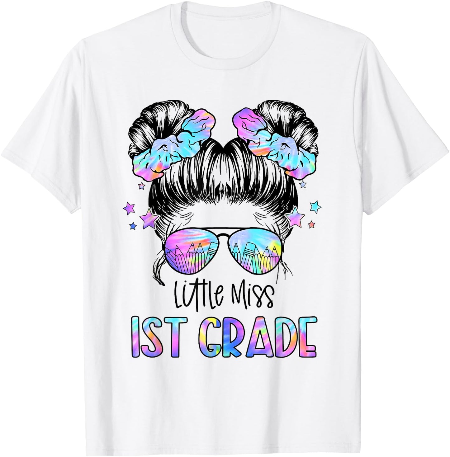 Little Miss 1st Grade First Day Of School First Grade Girls T-Shirt - T-Shirt | White