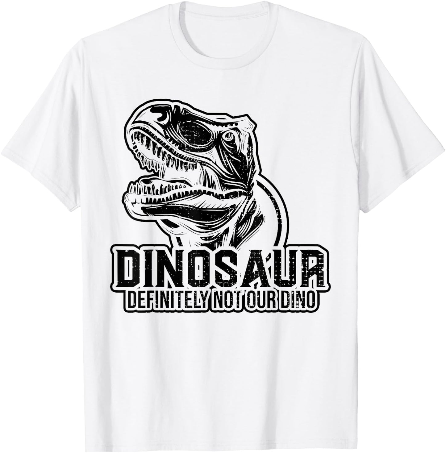 Dinosaur Definitely Not Our Dion, Dino Well Exploration T-Shirt - T-Shirt | White