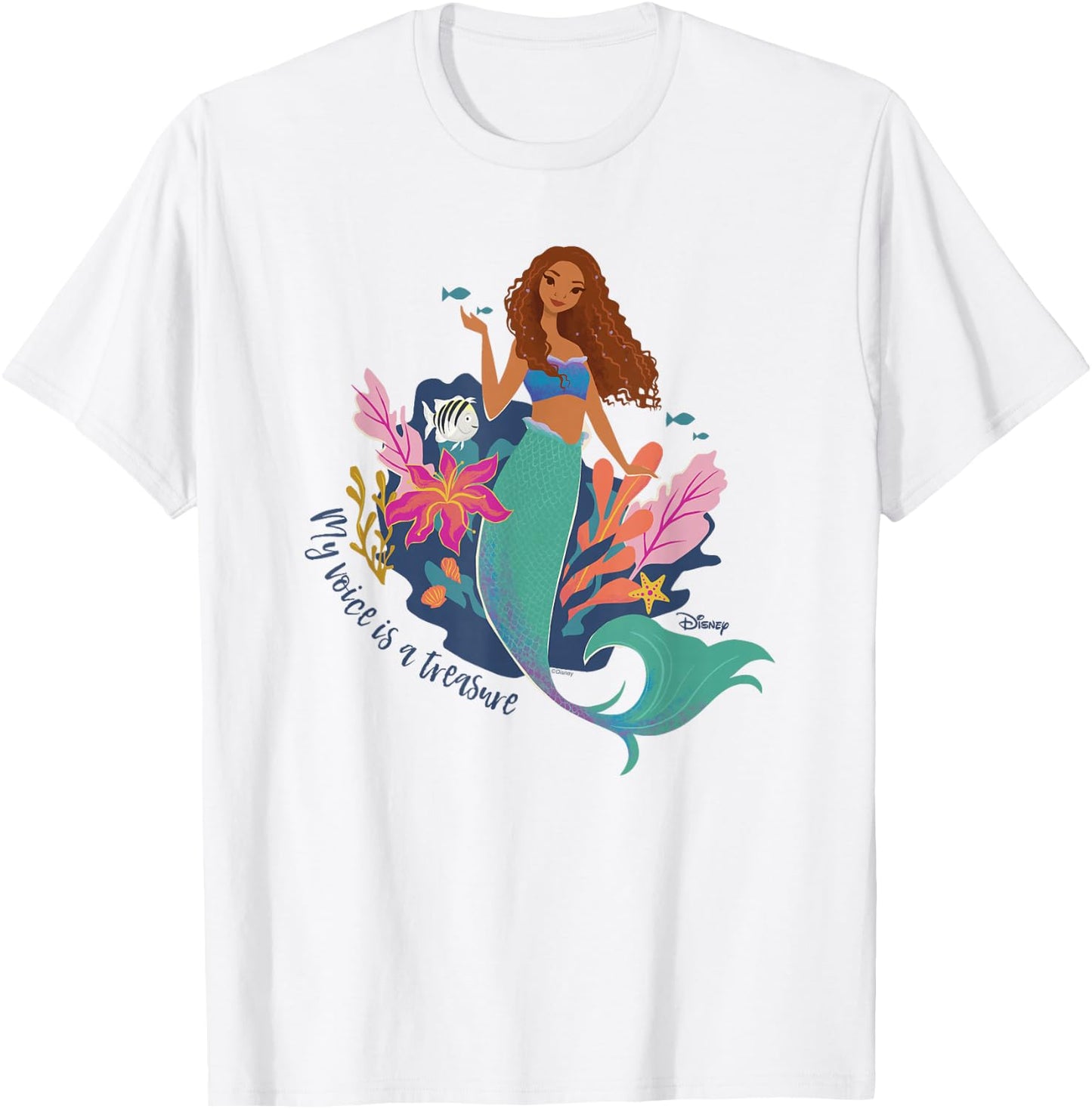Little Mermaid - My Voice Is A Treasure T-Shirt - T-Shirt | White