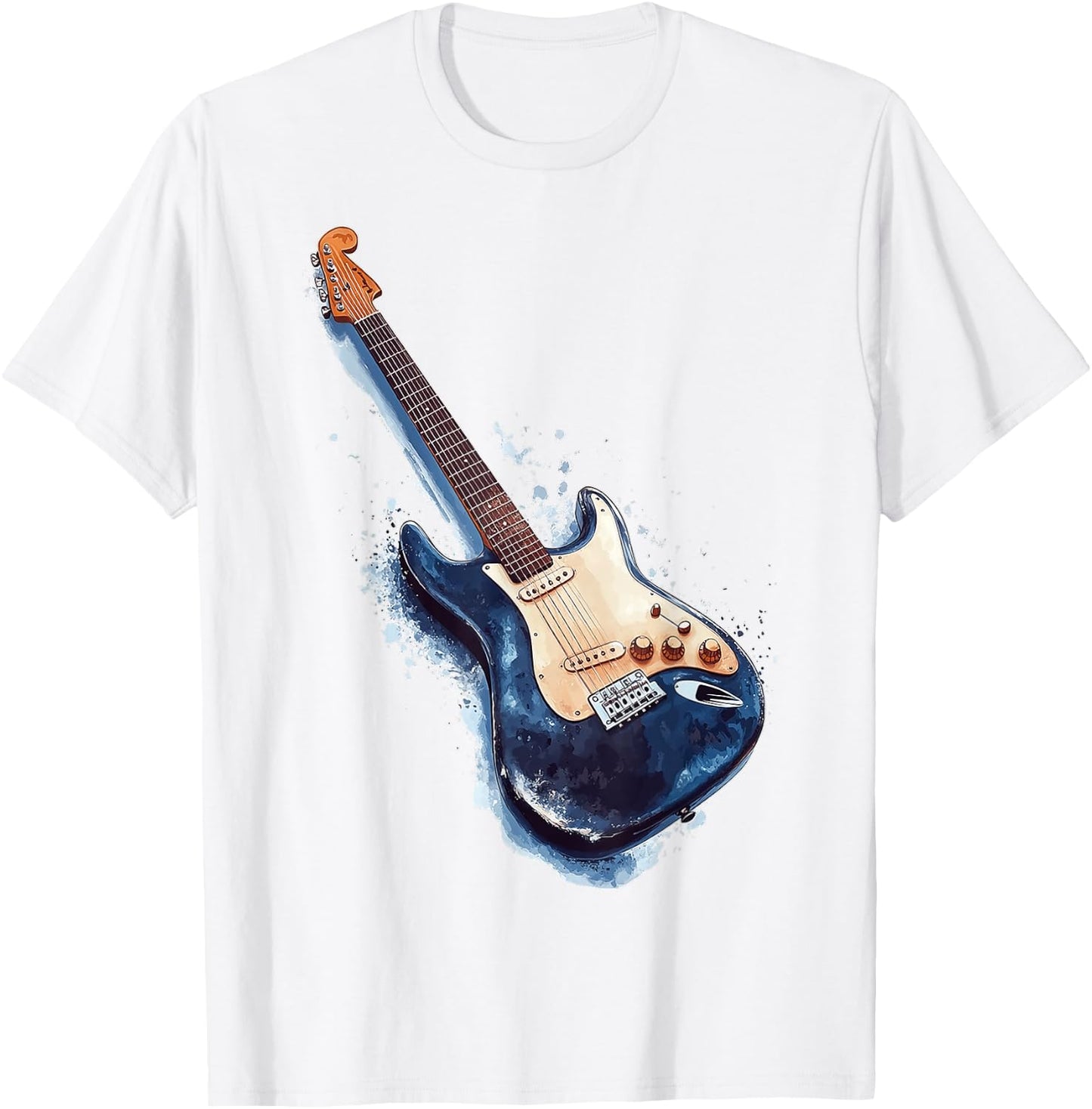 Gitarre Musikinstrument Grafik Kunst Gitarre T-Shirt - T-Shirt | White
