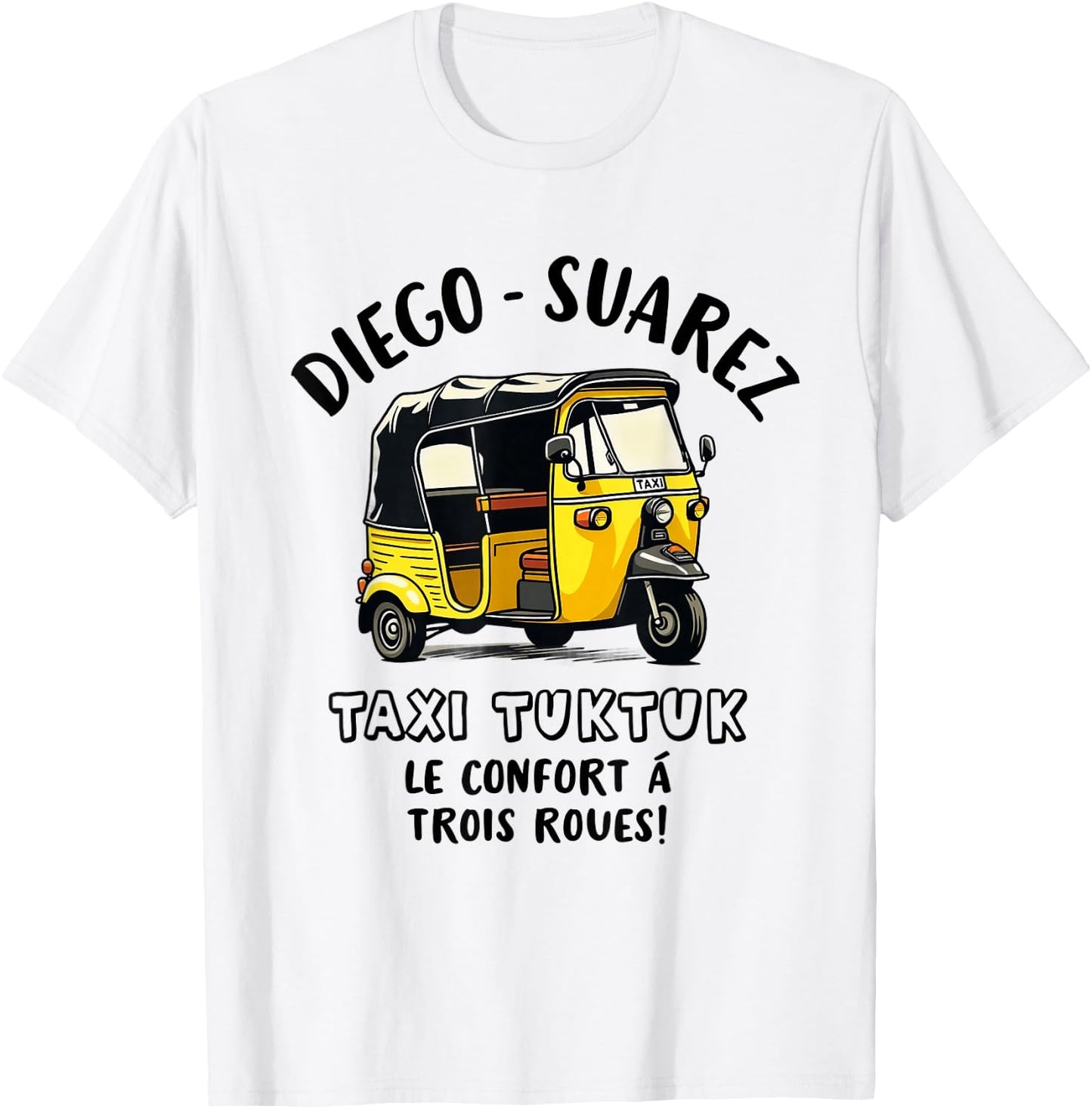Taxi Driver TukTuk Travel Travellers Humor Fun , white, S T-Shirt - T-Shirt | White
