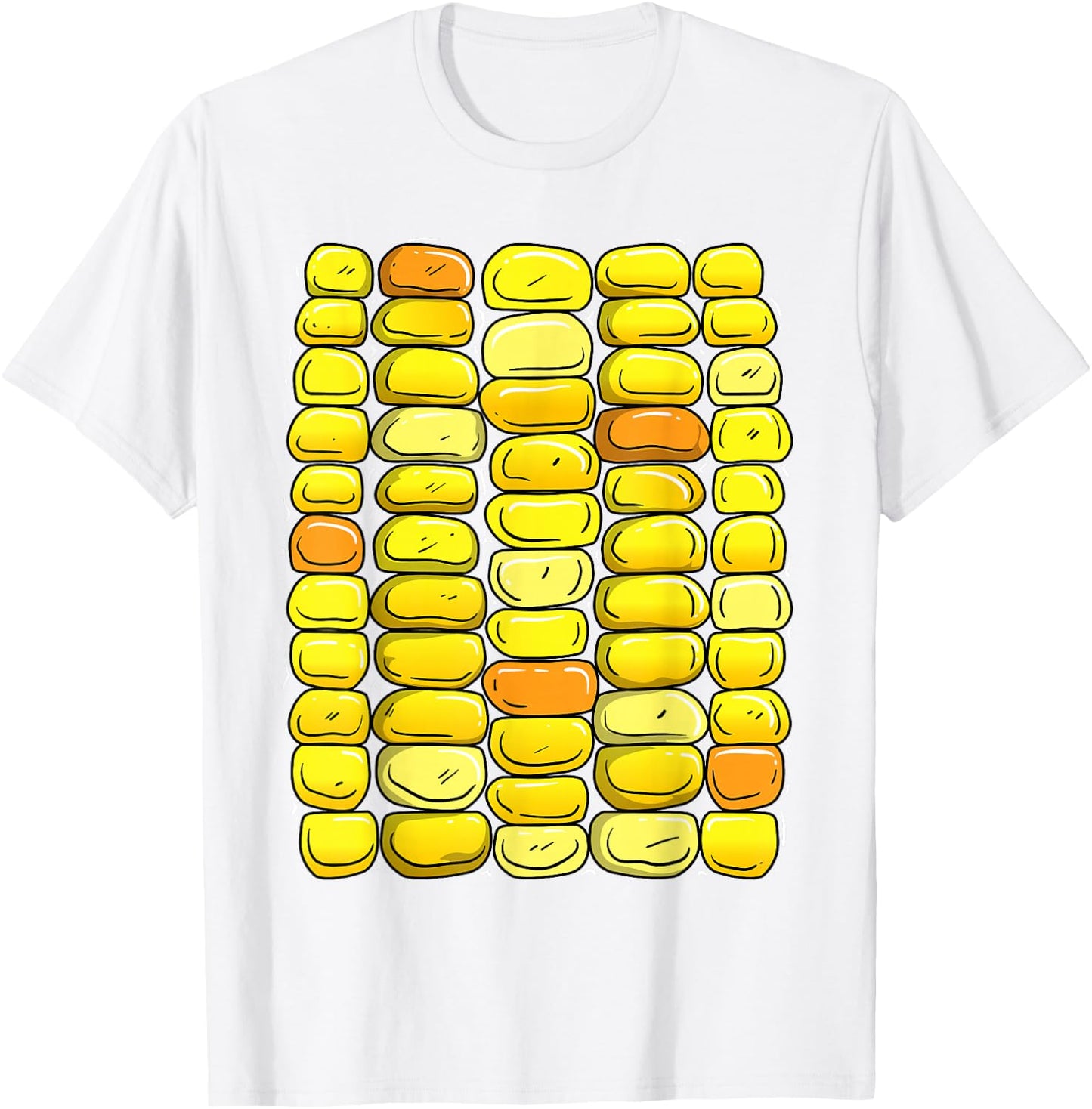 Corn Halloween Costume Funny Corn On The Cob T-Shirt - T-Shirt | White