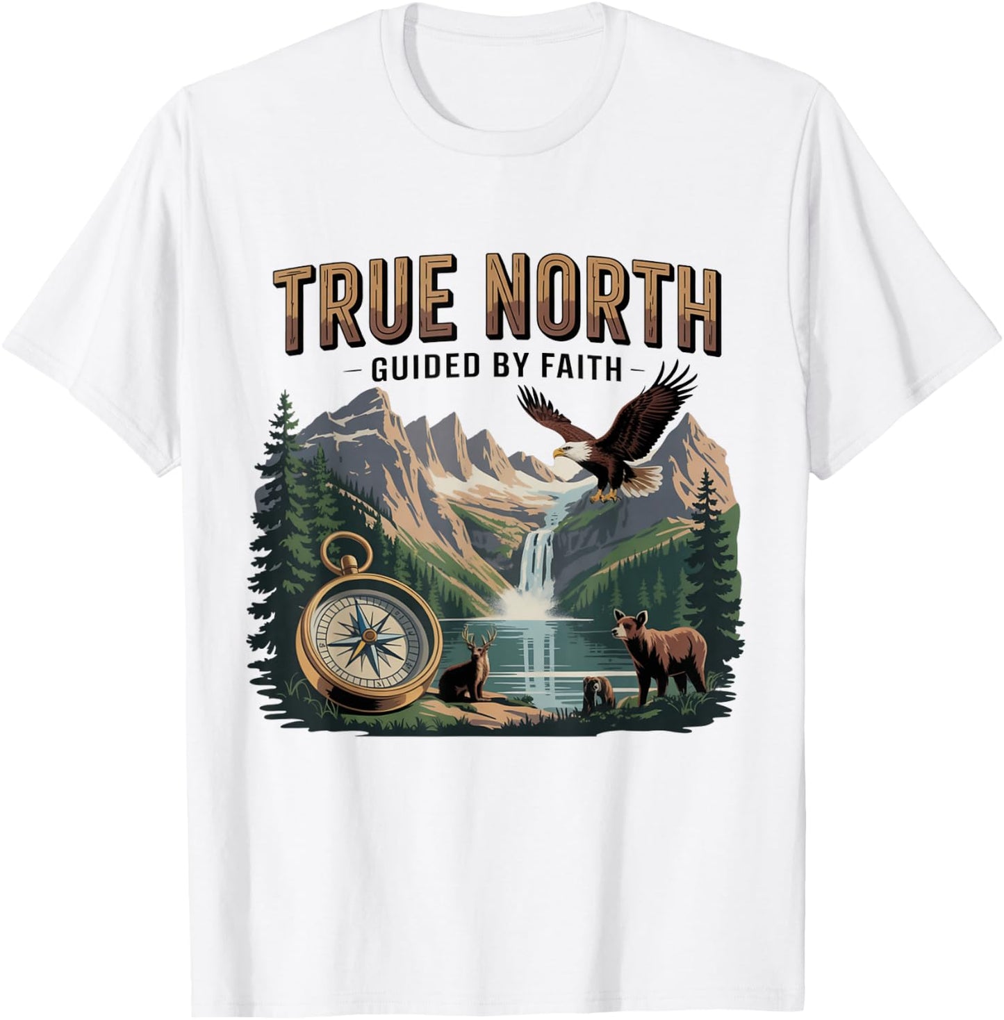 True-North VBS Guided by Faith Adventure Design T-Shirt - T-Shirt | White