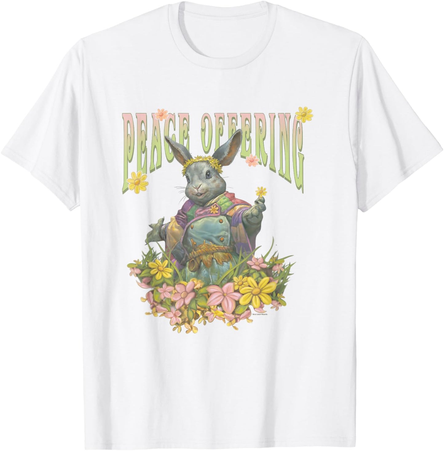 Magic: The Gathering Peace Offering Ms. Bumbleflower , white, S T-Shirt - T-Shirt | White
