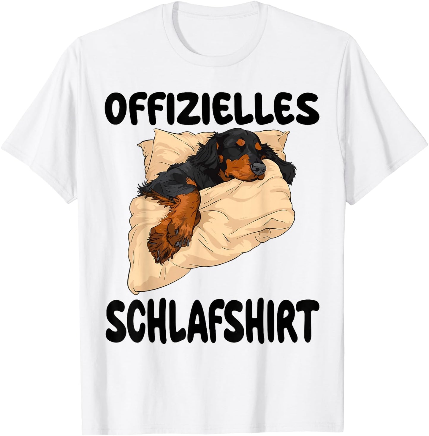 Gordon Setter Hund Offizielles Schlafshirt Nachthemd T-Shirt - T-Shirt | White