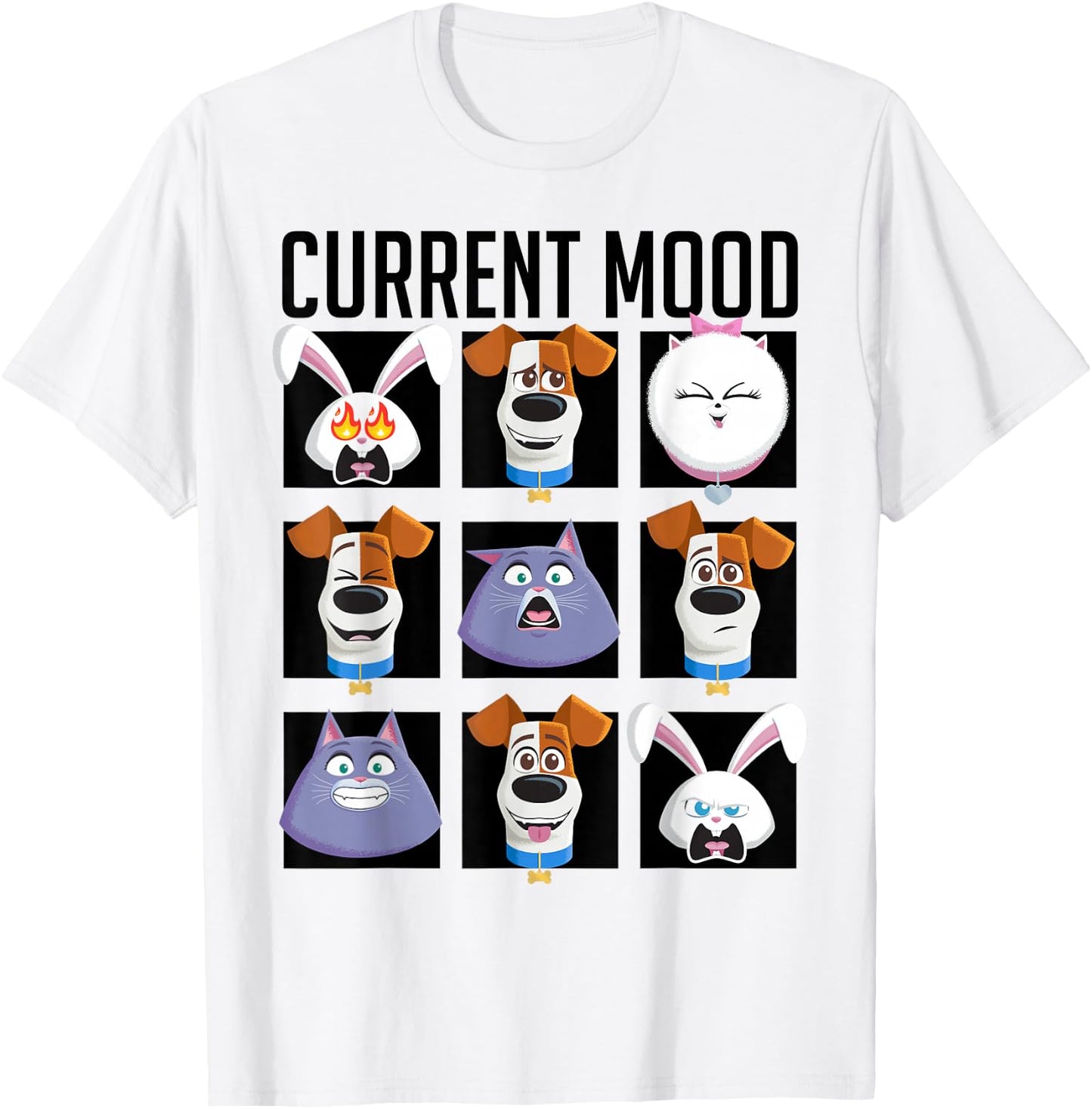 Secret Life of Pets 2 - Current Mood T-Shirt - T-Shirt | White