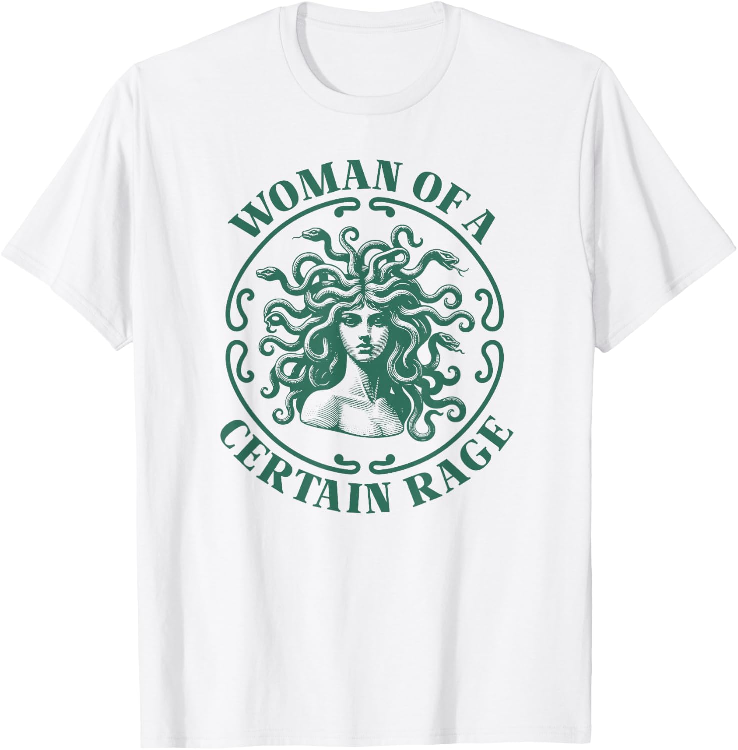 Die Frau Einer gewissen Wut Medusa T-Shirt - T-Shirt | White