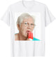 GRANDMA JUST LICK IT. grandma licks ice meme lovers ice summer , white, S T-Shirt - T-Shirt | White
