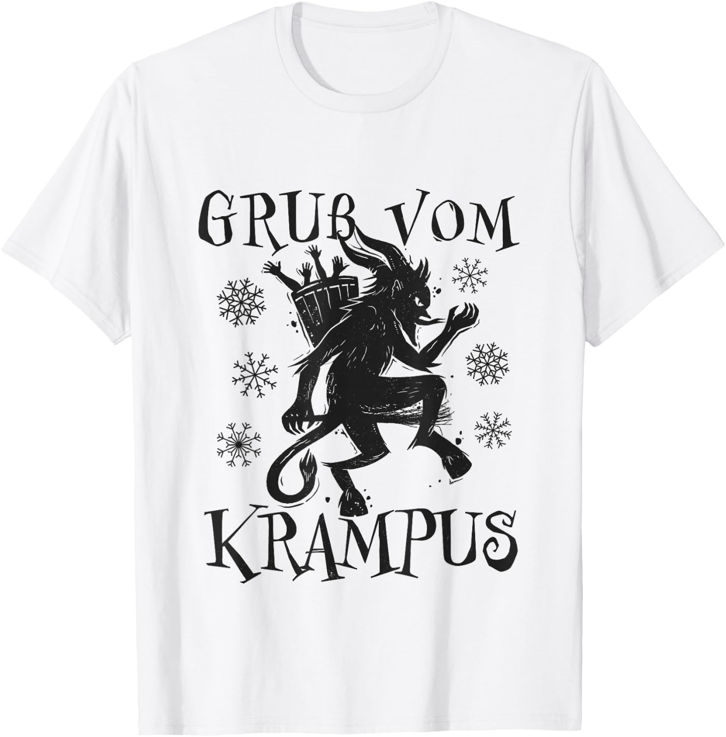 Kramperl Christmas Demon Santa's Helper Gruss Vom Krampus T-Shirt - T-Shirt | White